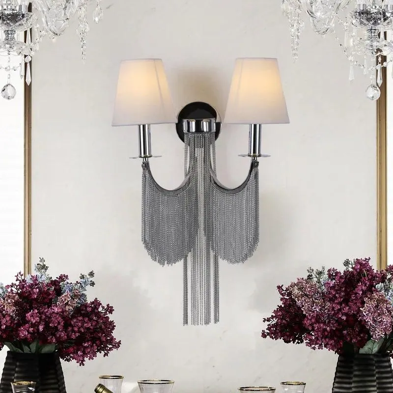 Wall Lamp Modern LED With Tassel For Living Room Bedroom And El Contemporary Italian Vintage Villa Corridor