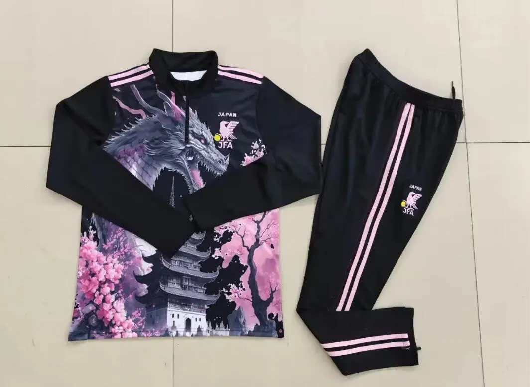 2024 Japonia Mężczyźni i Kids Soccer Tracksuit Isagi Atom Tsubasa 24 25 Japońskie treningi piłkarskie z długim rękawem