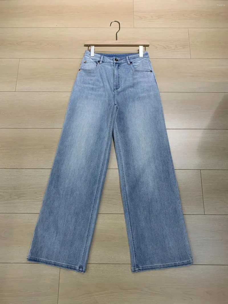 Jeans da donna Primavera e Autunno Pantaloni in denim a vita alta Tendenza moda femminile dimagrante