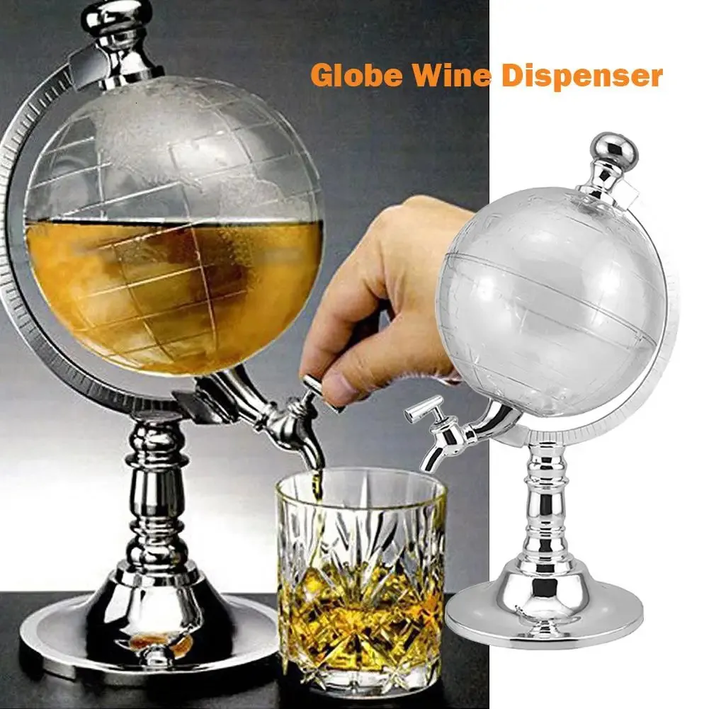 Globe Shape Dispenser Beer Drink Club Party Accessory 35L Wine Bar Tools for Liquors Whisky Drinks 240315