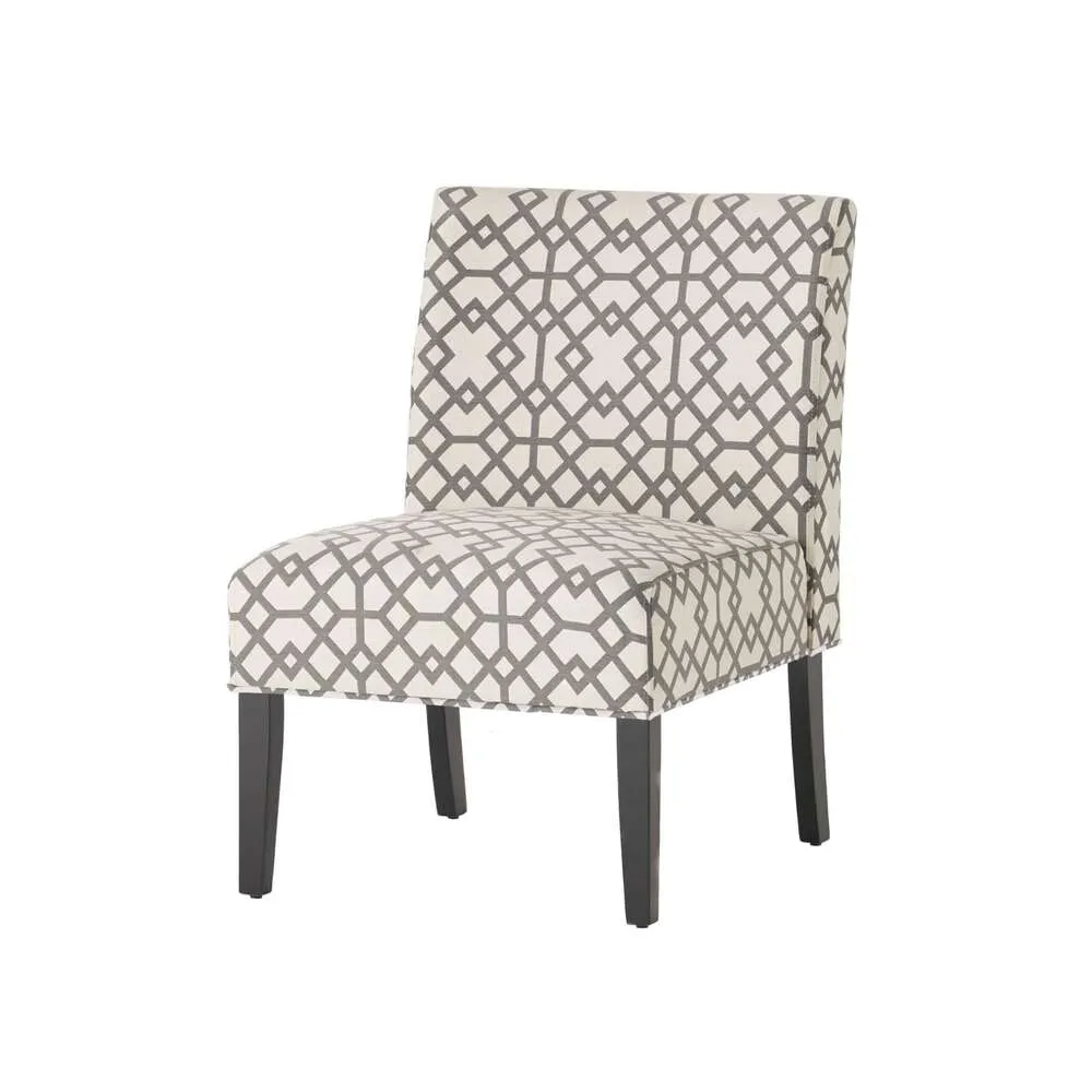 Christopher Knight Home Kassi Декоративный стул из ткани, серый геометрический узор