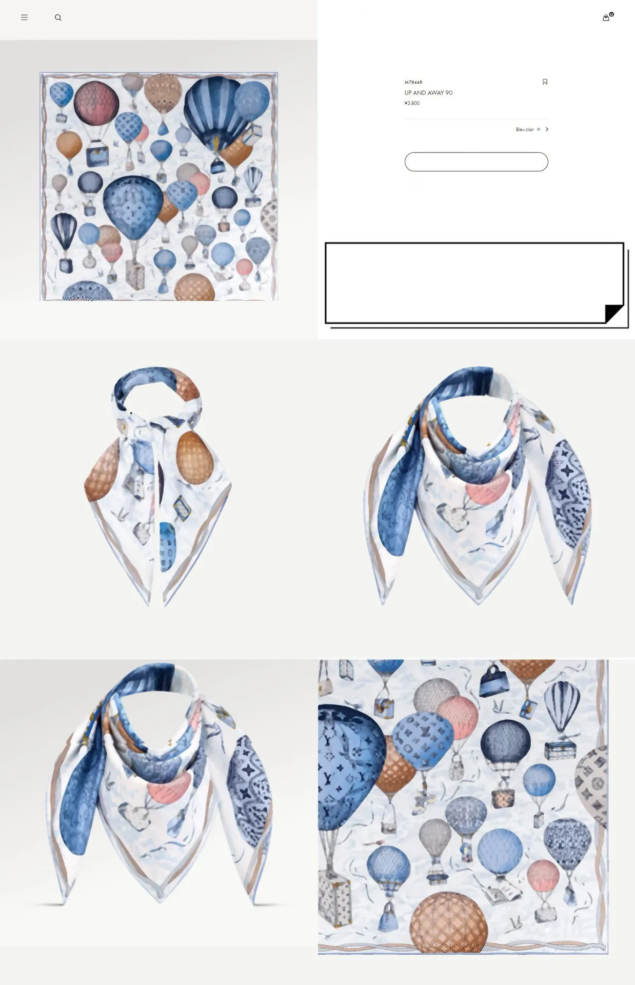 Ny Silk Scarf Designer Märke Scarf For Women stal peadband Ring Summer Square Silk Scarf Top Brand L Letter Hot Air Balloon Suithase Printing 4 Colors 90*90cm M77662