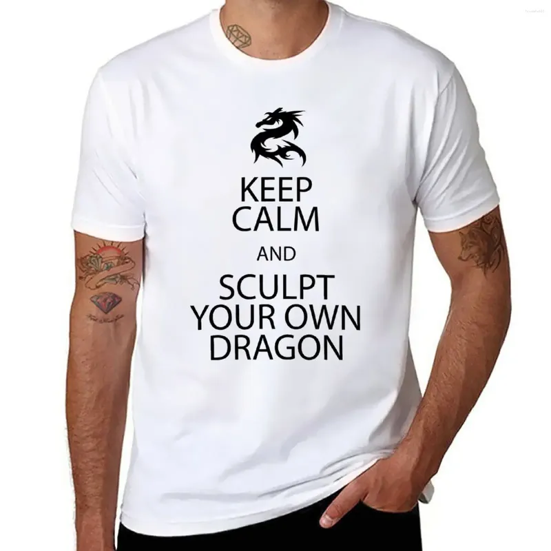 Men's Tank Tops Sculpt Your Own Dragon! T-Shirt Heavyweights Funnys T Shirts For Men