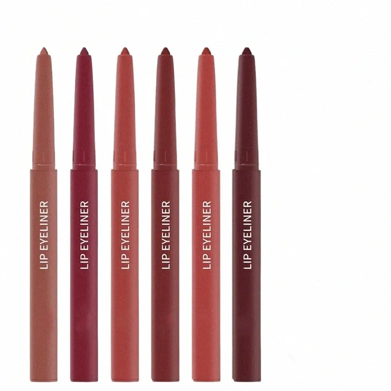 Matte Lip Liner Maquiagem À Prova D 'Água Mulheres Smudge-Free Cosméticos Portátil Lip Liner Lápis Lg Duradouro Dia dos Namorados Lip Liner 926q #