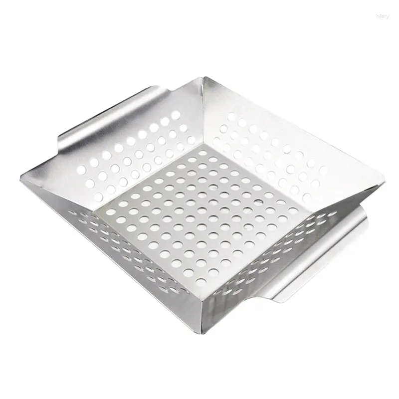Tools Retail Stainless Steel Grilling Basket Barbecue Accessories Tray Kitchen