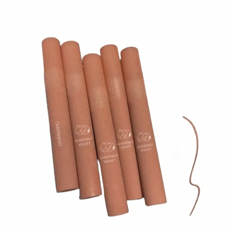 2pcs 6 couleurs couleur douce teinte pour les lèvres boue hydratant châtain brillant à lèvres cosmétiques Veet mat rouge à lèvres durable rouge à lèvres coloré f8kw #