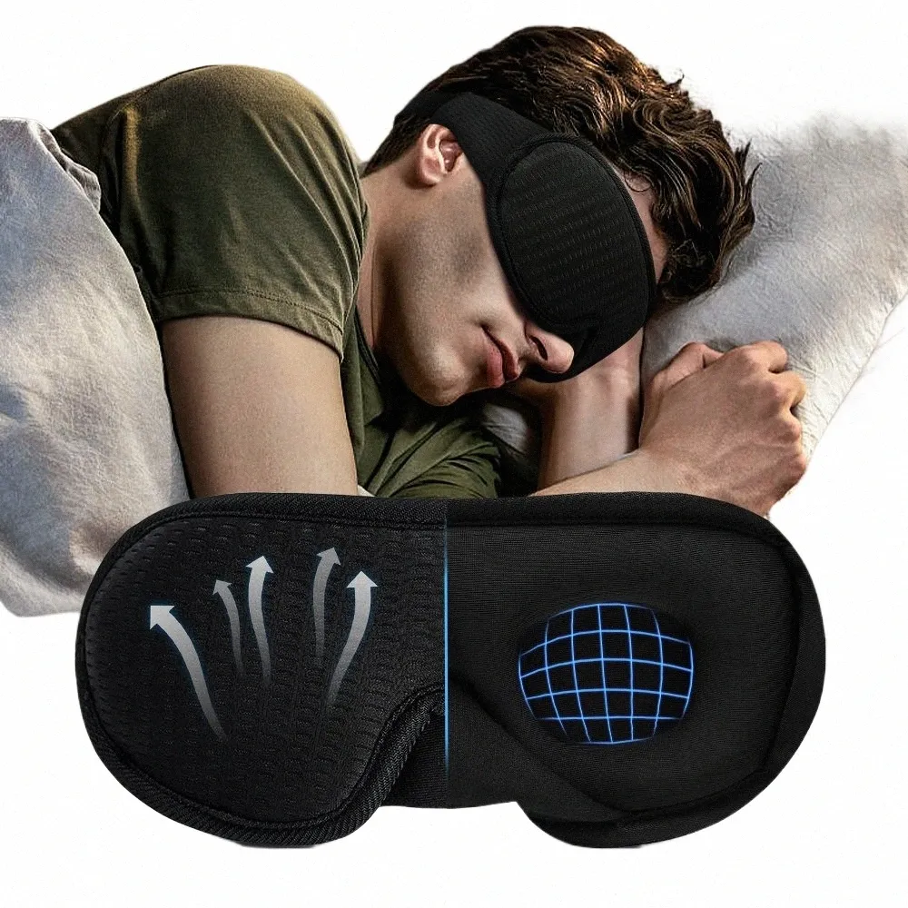 Blockering av ljus Slee Eye Mask Soft Padded Travel Scade Cover Rel avslappnande Slee ögonbindet Eye Cover Sleep Mask Eyepatch X5kk#