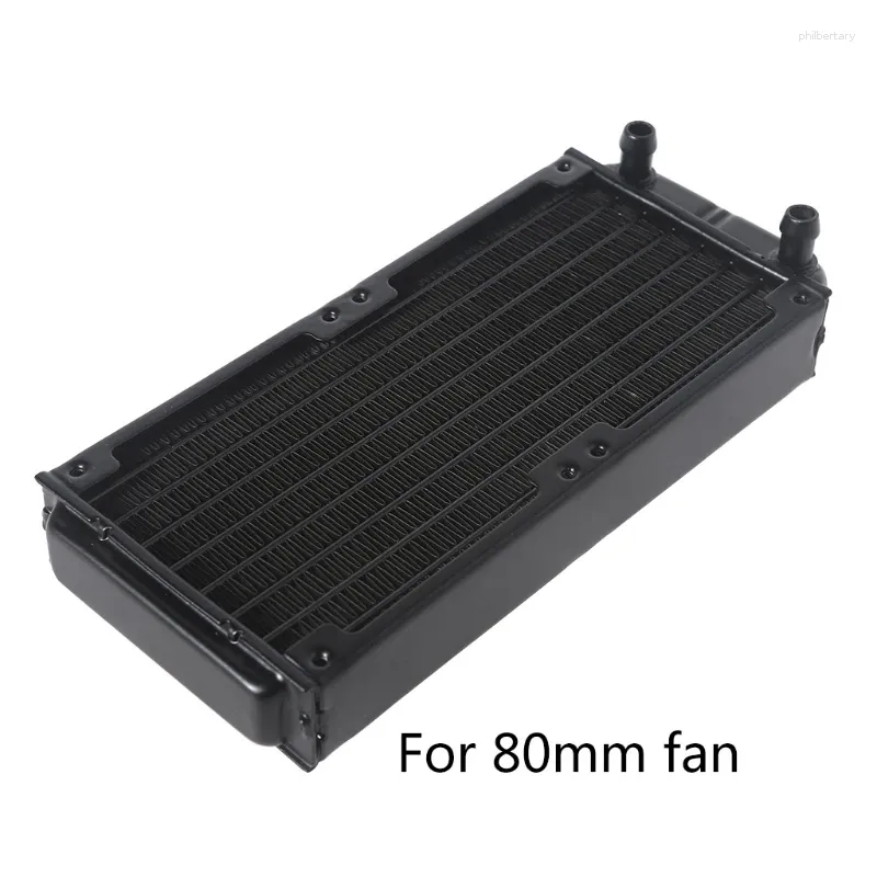 Computer Coolings Aluminum Radiator CPU Water Cooling Heat Exchanger With 1/4 Inch Thread 10 Tubes