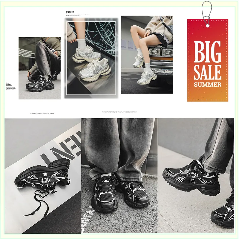 Zomer Dames Zachte Sport Board Schoenen Designer High Fashion Gemengde Kleur Dikke Zool Buitensporten Slijtvaste Versterkte Schoenen GAI