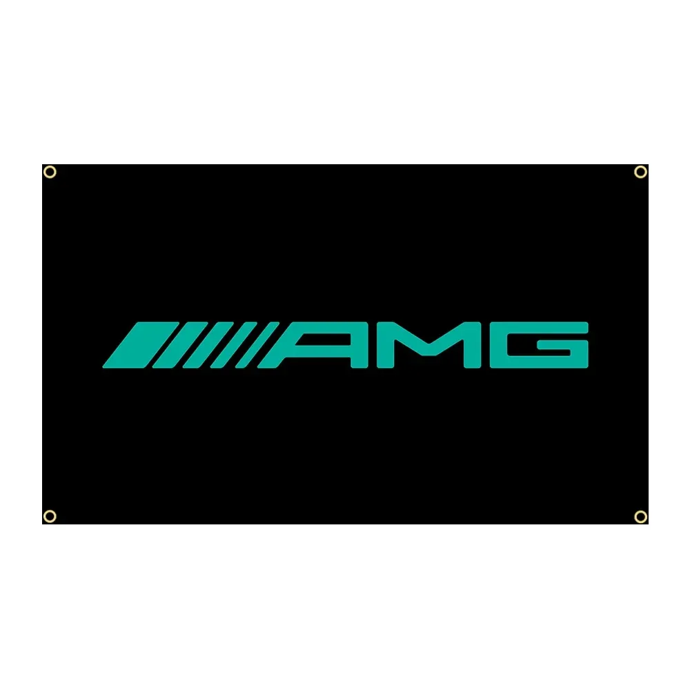 Accessori 90x150 cm AMG GT Bandiera per auto Poliestere stampato Racing Auto Banner Ft Bandiere Decor, bandiera Decorazione Banner Bandiera Banner