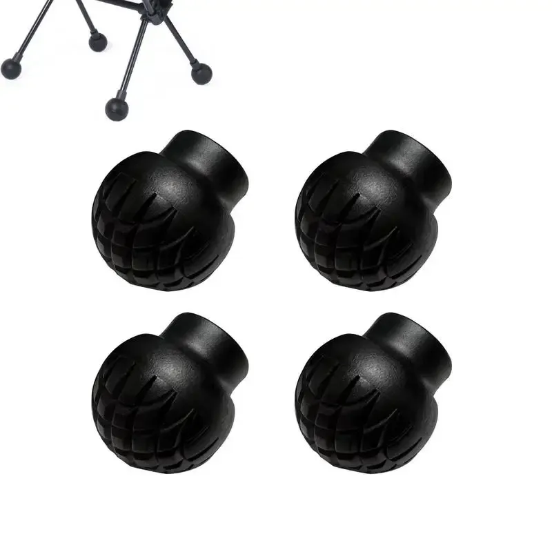 Accessoires Campingstoelpoten Antislip Rubberen deksel 4 PCS Antiscratch Vispicknick Vouwstoelen voetkappen voor 13 mm 15 mm diameter