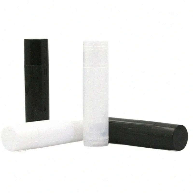 50pcs Pusta kosmetyczna chapstick błyszczona rura szminka balsamowa z czapkami Ctainer DIY R7DT#