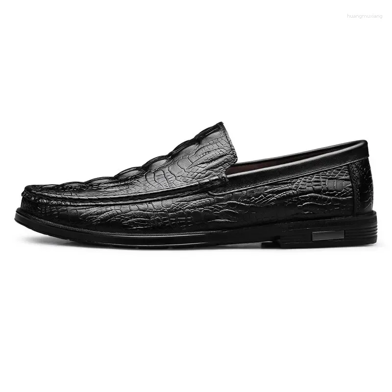 Casual schoenen heren instapper mode lederen loafers handgemaakte platform platte luxe man mocassins designer sneakers