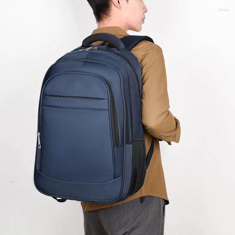バックパック2024 EST Waterproof Daily Men Nylon Laptop Large Pockets for Work Highapity Students SchoolBags Business Bag