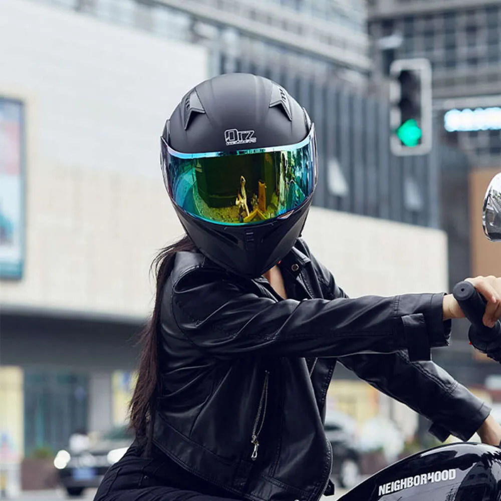 Orz-Motorcycle kask erkekleri, flip yukarı koruyucusu, tam yüz, çift vizörle, motokros kapakete dot için ideal