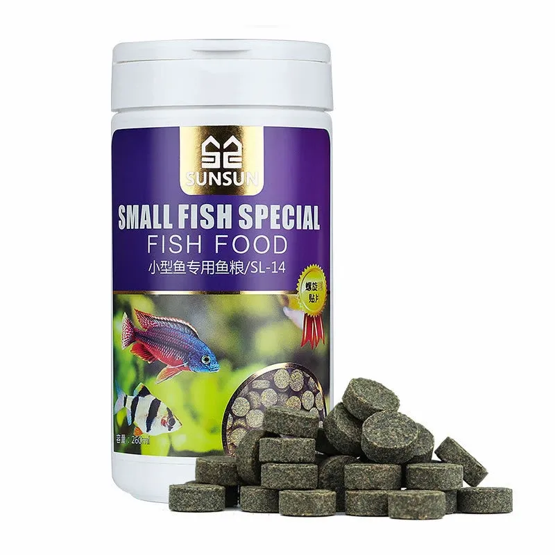 Feeders Sunsun Patch Fish Food Tropical Fighting Peacock Światła świetlne ogólny cel Małe ryby 150 ml 260 ml