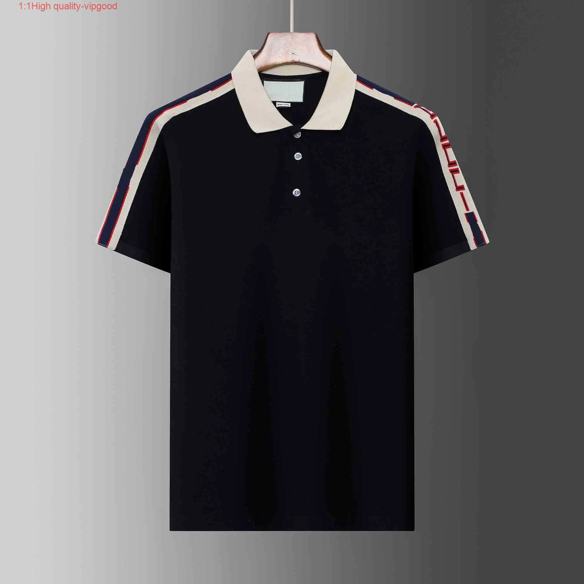 2023 Designer Stripe Polo T-Shirts Polos Snake Bee Floral Mens High Street Fashion Horse Polo T-shirt Luxury # 8866