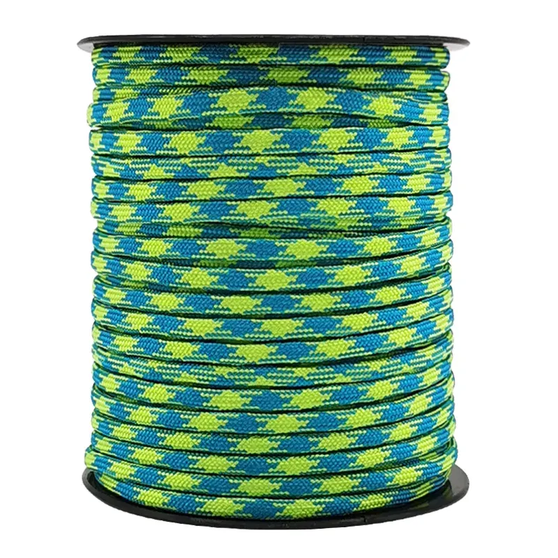 Paracord 50Meter Dia.4mm 7 stand Cores Paracord voor Survival Parachute Cord Lanyard Camping Klimmen Camping Touw Wandelen Waslijn