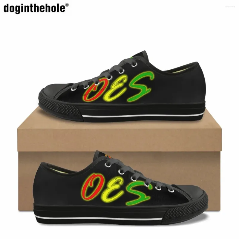 أحذية غير رسمية OES Printing Design Flat for Ladies Summer Order of the Eastern Star Sisterhood Classic Low Top Canvas