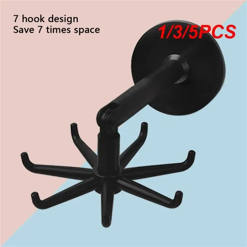 Keuken Opslag 1/3/5PCS Universele Haak Multifunctionele 360 Graden Gedraaid Draaibare Zes-klauw Rack organizer Lepel Hanger