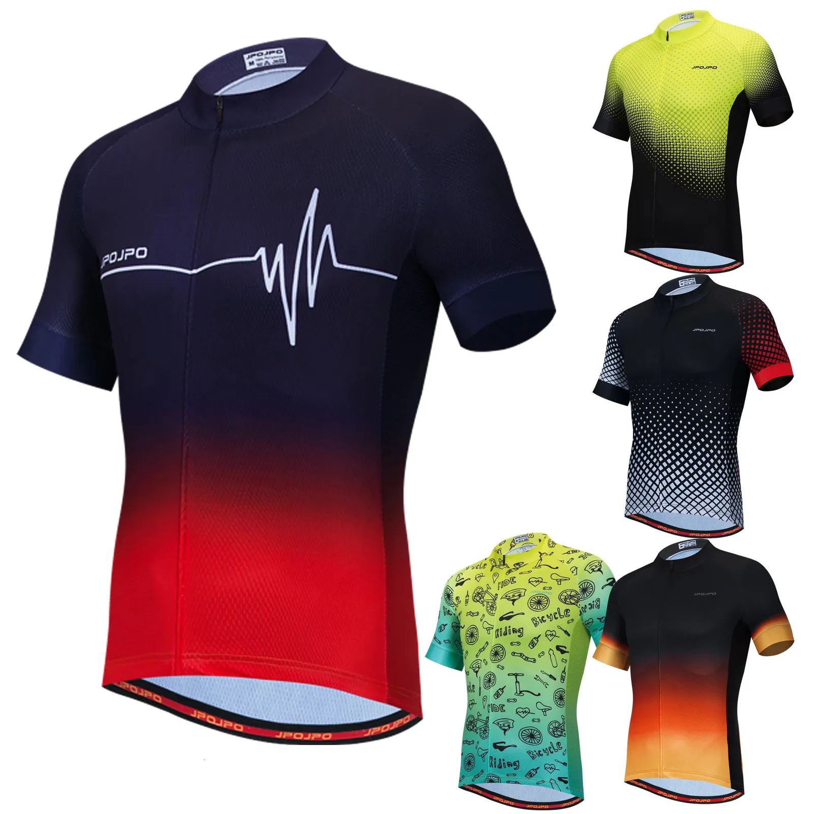 Cycling Jersey Men Dirt Bike T-shirt Mtb Vêtements Biker Top BMX Bicycle Blouses Road Uniform Mountain Wear Clothes 240321