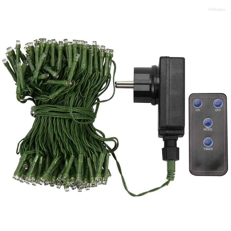 Strängar LED-stränglampor 200-ledda ljus Högspänning EU / US Plug Holiday Lighting Outdoor Xmas Tree Decoration Lamp PL PL