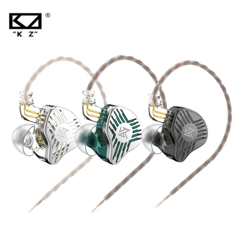 Kopfhörer KZ EDS Dynamische In-Ear-Kopfhörer HIFI DJ Monitor Kopfhörer Metall Ohrhörer Sport Noise Cancelling Headset KZ ZEX ZSN PRO EDC EDX PRO