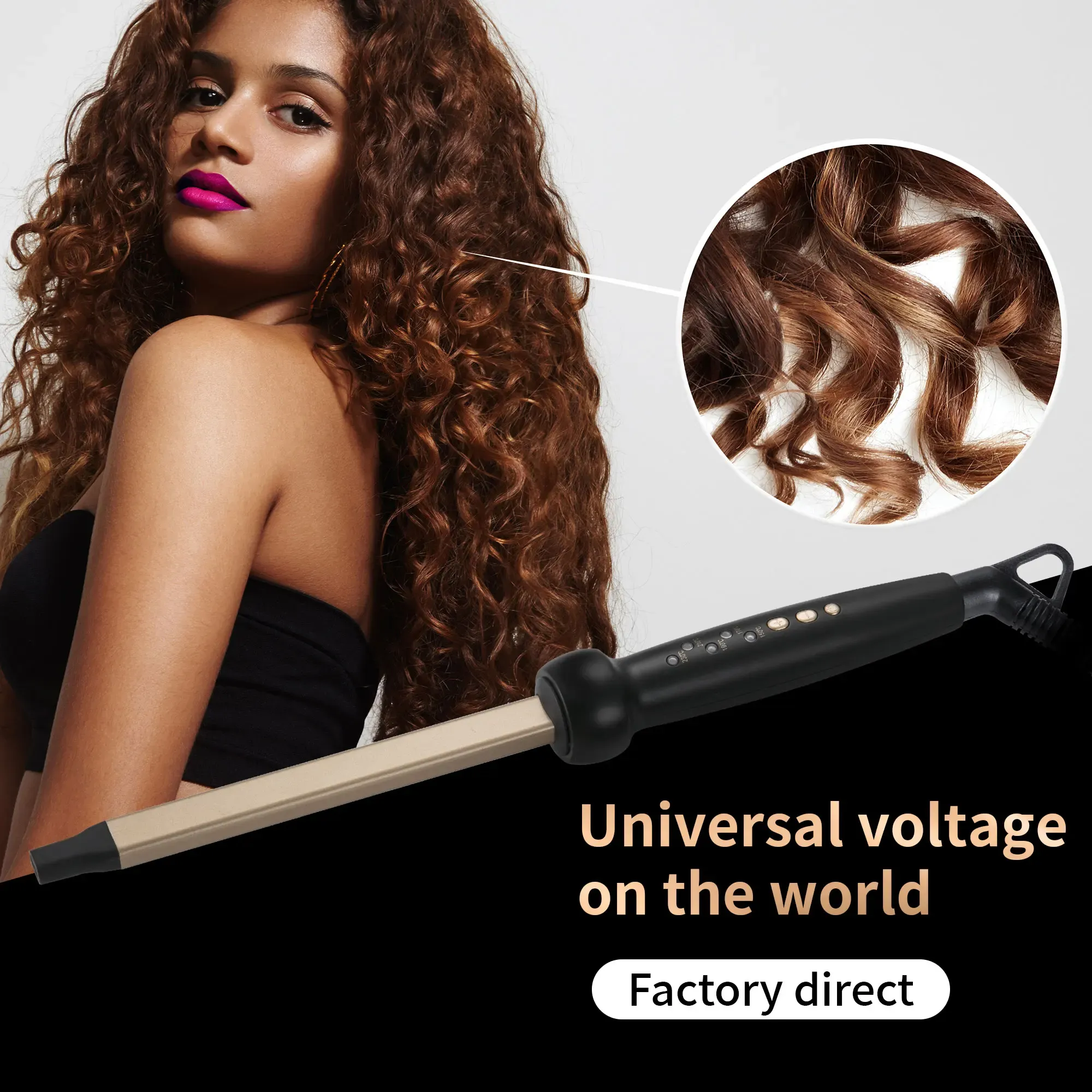 Ferros profissionais pequenos cachos de cabelo 9mm curling ferro vacilar pêra flor cone cerâmica curling wand rolo salão de beleza rolos de cabelo