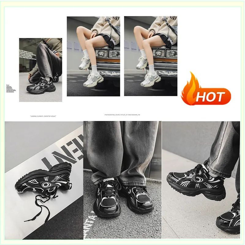 Sapatos de placa de esportes macios de verão feminino designer de alta qualidade moda cor misturada sola grossa O1ut1d1oor esportes resistentes ao desgaste sapatos reforçados GAI