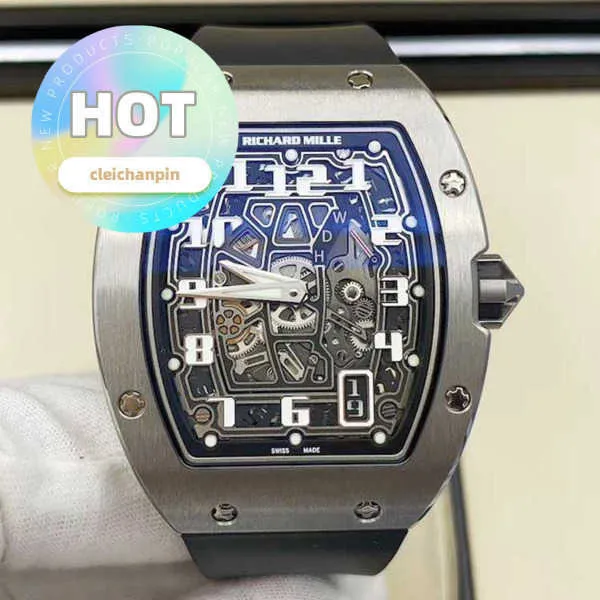 RM Racing Wrist Watch RM67-01 Série RM67-01 Ti Titanium LELOLO LIMITED LIMITED Fashion Leisure Sports Wrist