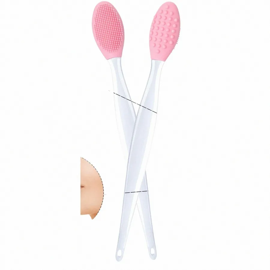 1pcs Soft Blackhead Remover Oil Lip Peeling Off Safe Double-sided Face W Face Brush Wing Brush Blackhead Remover h1zu#