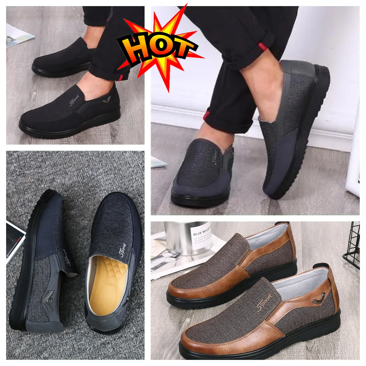 Modelo Formales Diseñador GAI Hombre Zapatos negros Puntos Dedos de los pies Fiestas Trajes de banquete Hombres Diseñadores de tacones de negocios Zapatos minimalistas transpirables EUR 38-50 suaves
