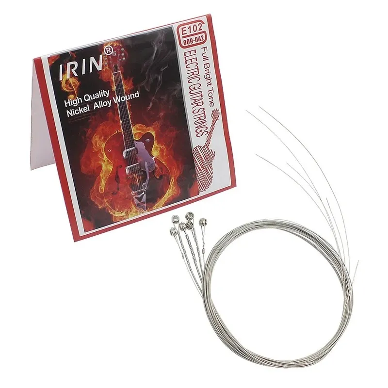 IRIN E102 6 pezzi di corde chitarra elettrica avvolte in lega di nichel chitarra elettrica parti di ricambio accessori corda