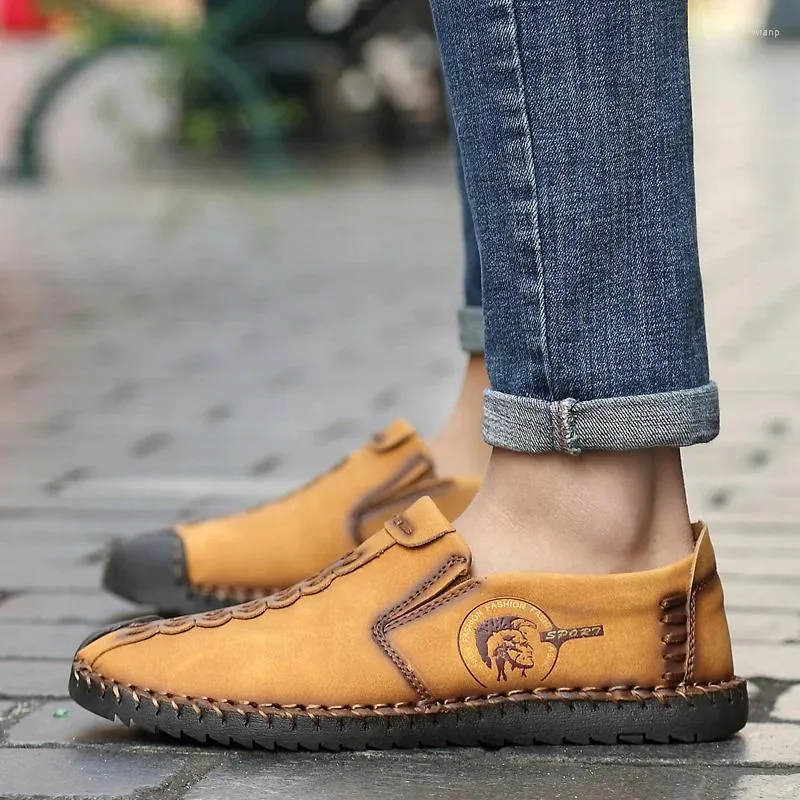 Freizeitschuhe für Herren, formelle Herren-Loafer, Mokassins, italienische, atmungsaktive Slip-On-Schuhe für Herren, Boot, große Größe 47