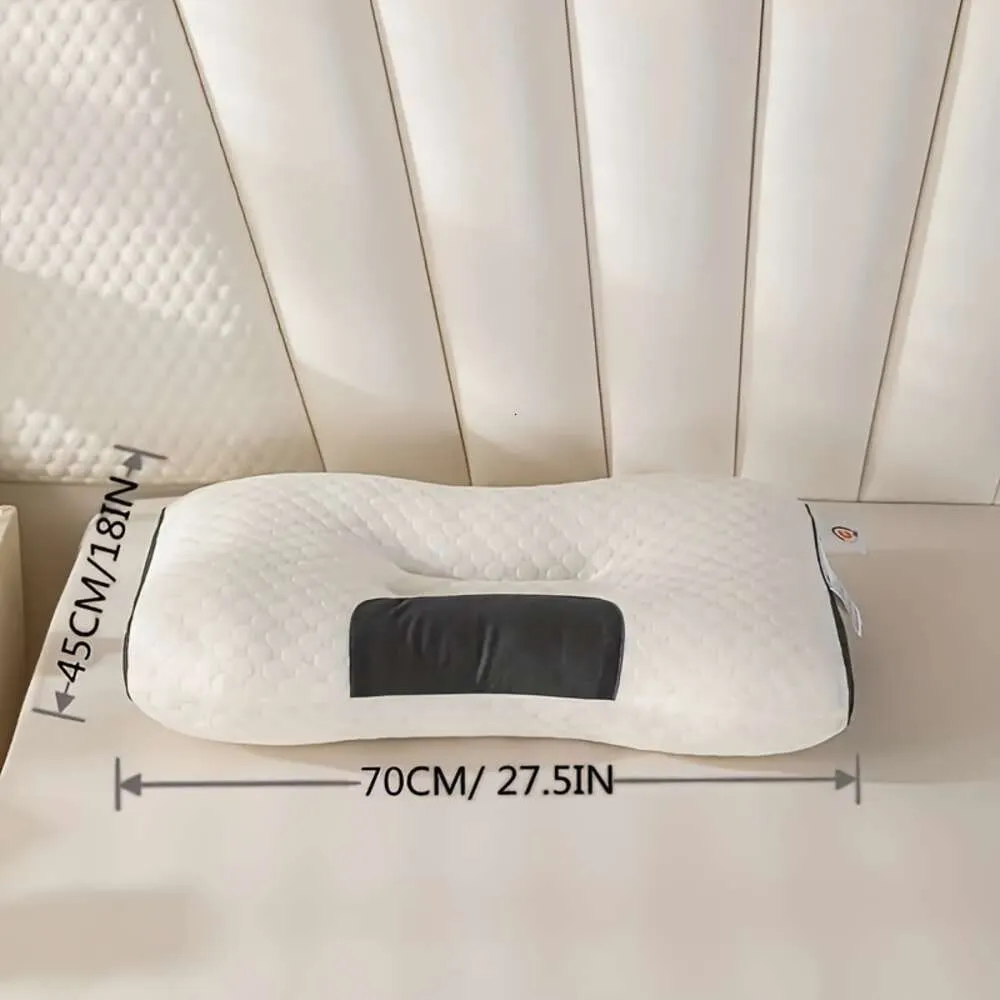 1 pièce tricotée avec protection cervicale, insert de massage du sommeil, oreiller domestique, absorbant l'humidité, respirant, antibactérien, oreiller de literie adapté pour