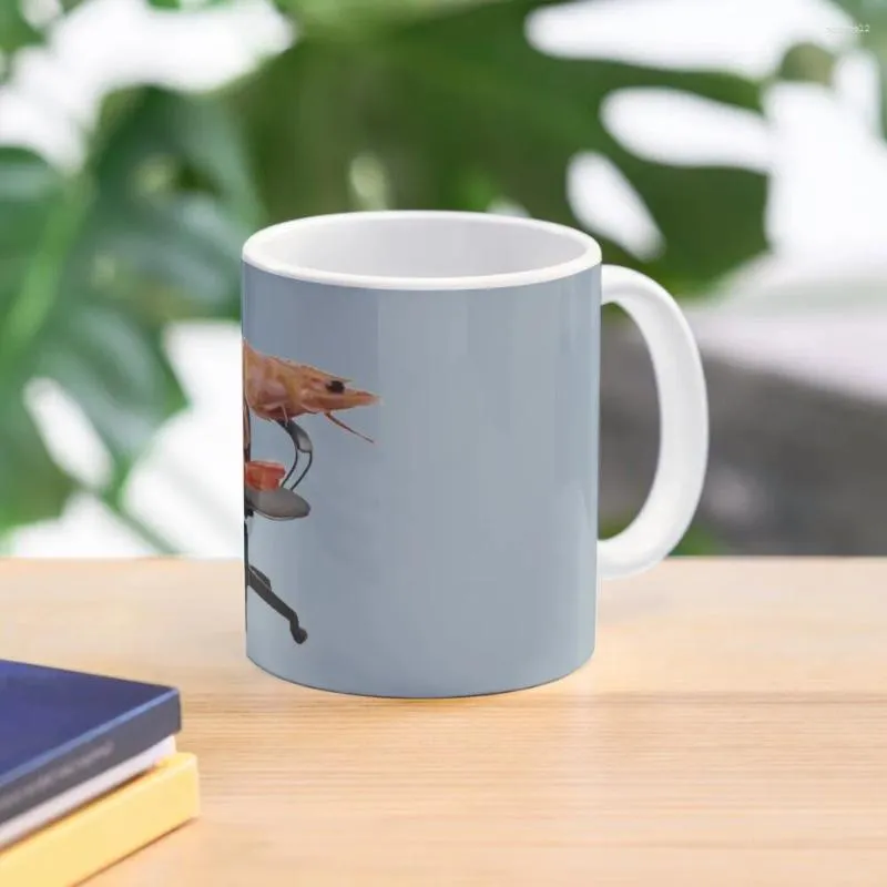 Tasses tasses à café de Posture de crevette pour et ensemble de poterie de thé personnalisé