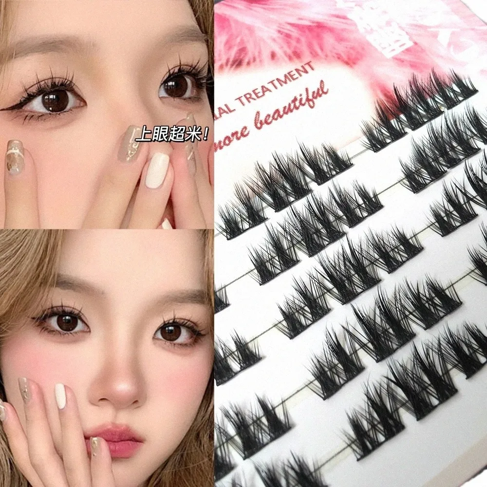 makeup Segmented False Eyeles Extensi Eyel DIY Natural Individual Les Soft Tools Reusable Natural Easy To Operate c27h#