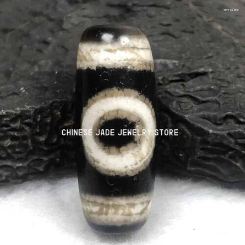 Pendanthalsband antik magi gammal tibetansk agat 1 ögonberget amulet dzi pärla a122