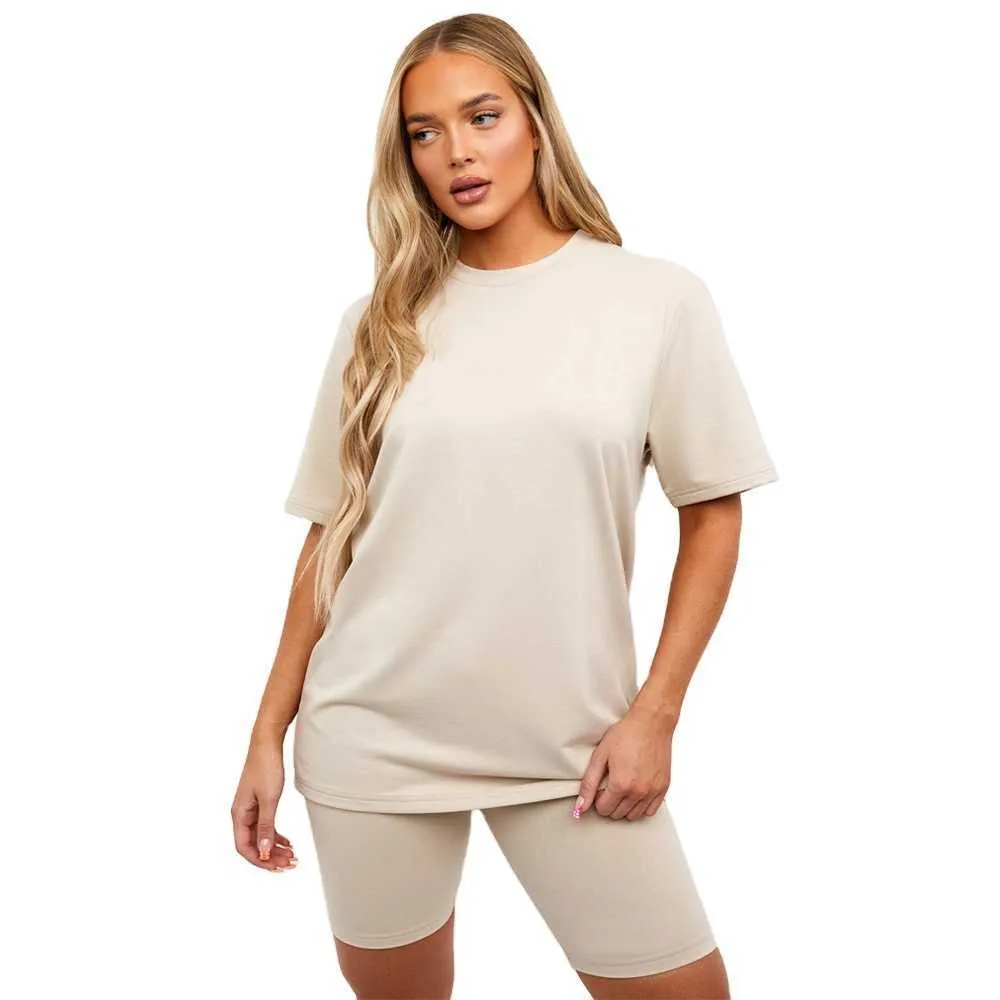 T-shirt à manches courtes en coton pour femmes, haut d'été personnalisé, chemises vierges pour femmes, vente en gros