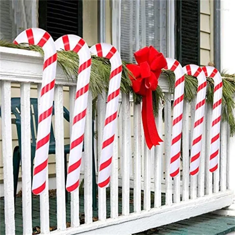 クリスマスの装飾装飾インフレータブルケインホームクリスマスのためのロリポップバルーンツリー飾り屋外装飾2024 Navidad