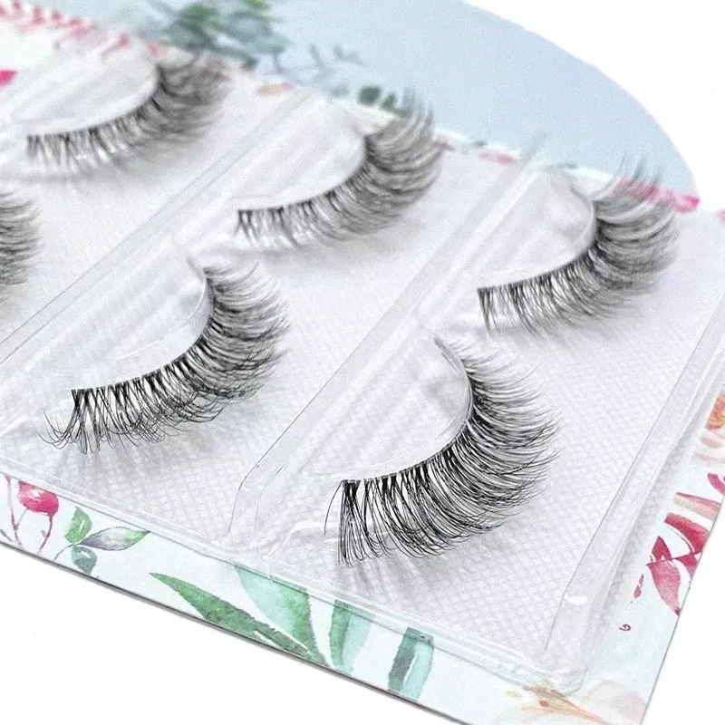 novo Transparente Terrier 3/5Pairs 3D Mink Eyeles Faux False Les Thick Make Up Eyel Les Natural Soft Fake Eye Les Y69k #