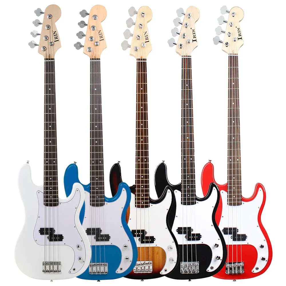 ギターセントベースギターメープルボディエレクトリックベースギタープロフェッショナルバッグストリング付きパフォーマンスストラップチューナーギターアクセサリー