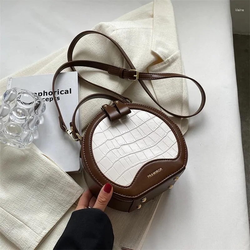 DHgate.com:Mini Circular Womens Crossbody Stone Pattern