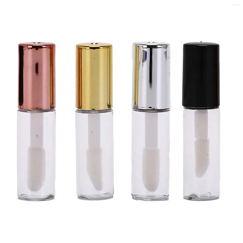 Storage Bottles 10 Pieces Lip Gloss Tubes DIY Cosmetics Containers Mini With Cap And Brush Oil For Valentine's Day Present Women Girls