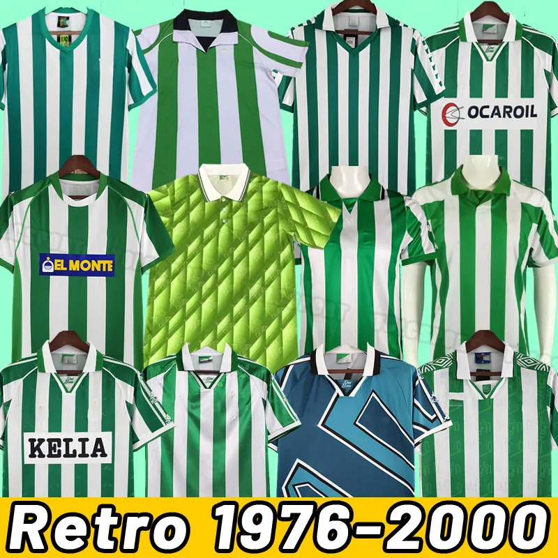 Maglie da calcio Real Betis Real Betis retrò classiche camicia da calcio vintage Alfonso Joaquin Denilson 988 03 04 76 77 82 85 94 95 96 97 98 99 00 2001 2002 1995 1997 1976 1977 1985 2000