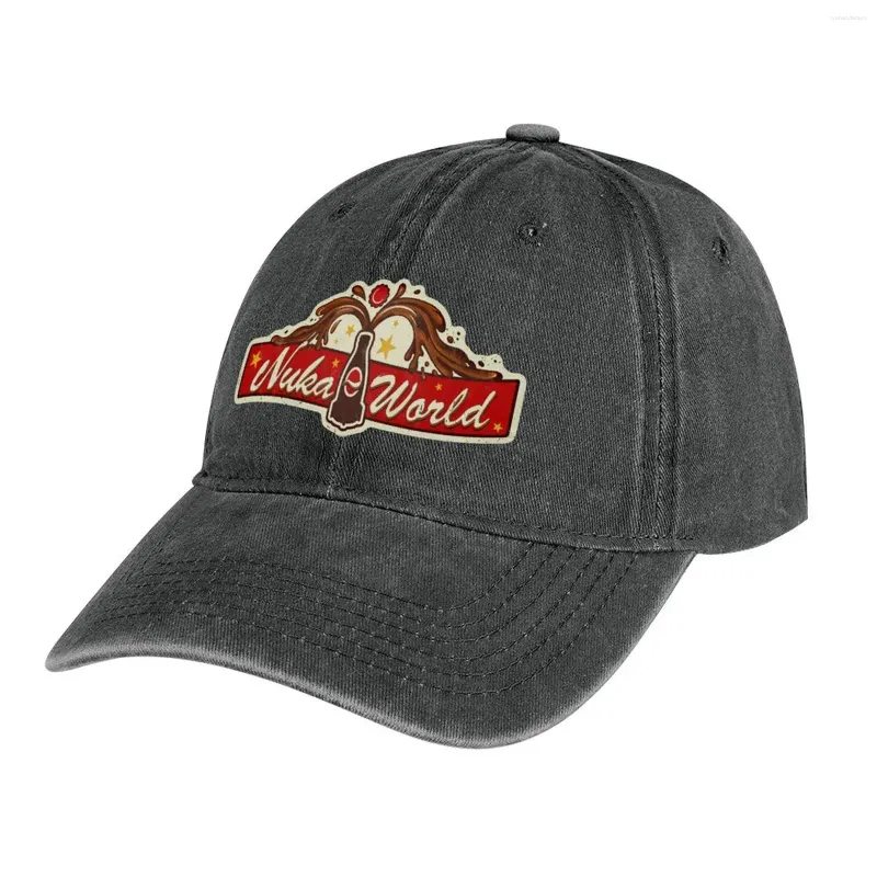Berets Nuka-World Logo (vintage) kowbojowy kapelusz lato w kobiecej męskiej