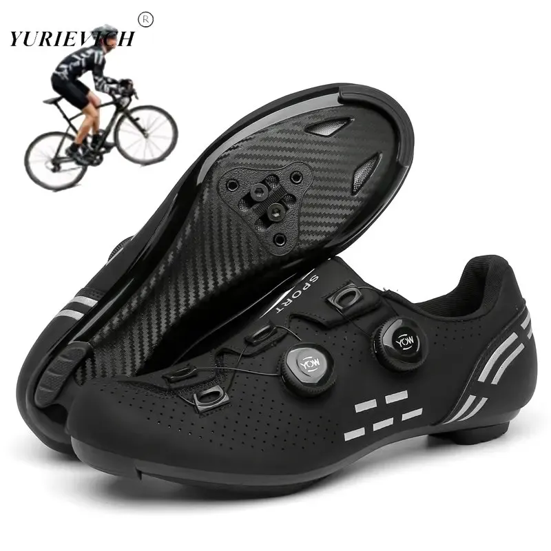 أحذية 2023 أحذية ركوب الدراجات MTB الدراجة أحذية رياضية المبطنة Nonslip Men's Mountain Mountain Biking Shoes SPD Road Footwear Speed ​​Carbon 47