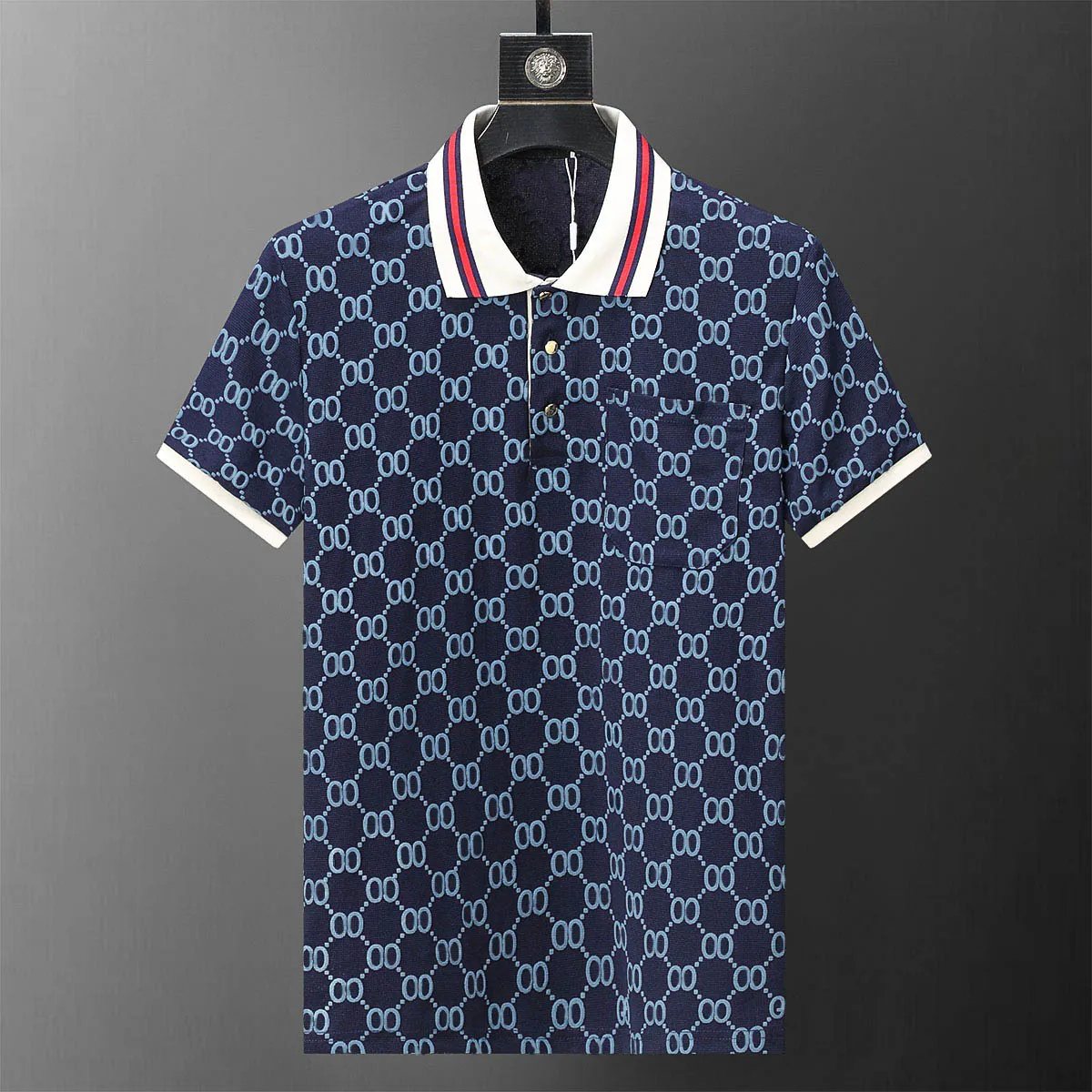 Mode Italie Designer Summer Polo Shirt Manches courtes Hommes Polo T-shirts Lâche Solide Hip Hop Casual Business Sports High Street Polos Chemises