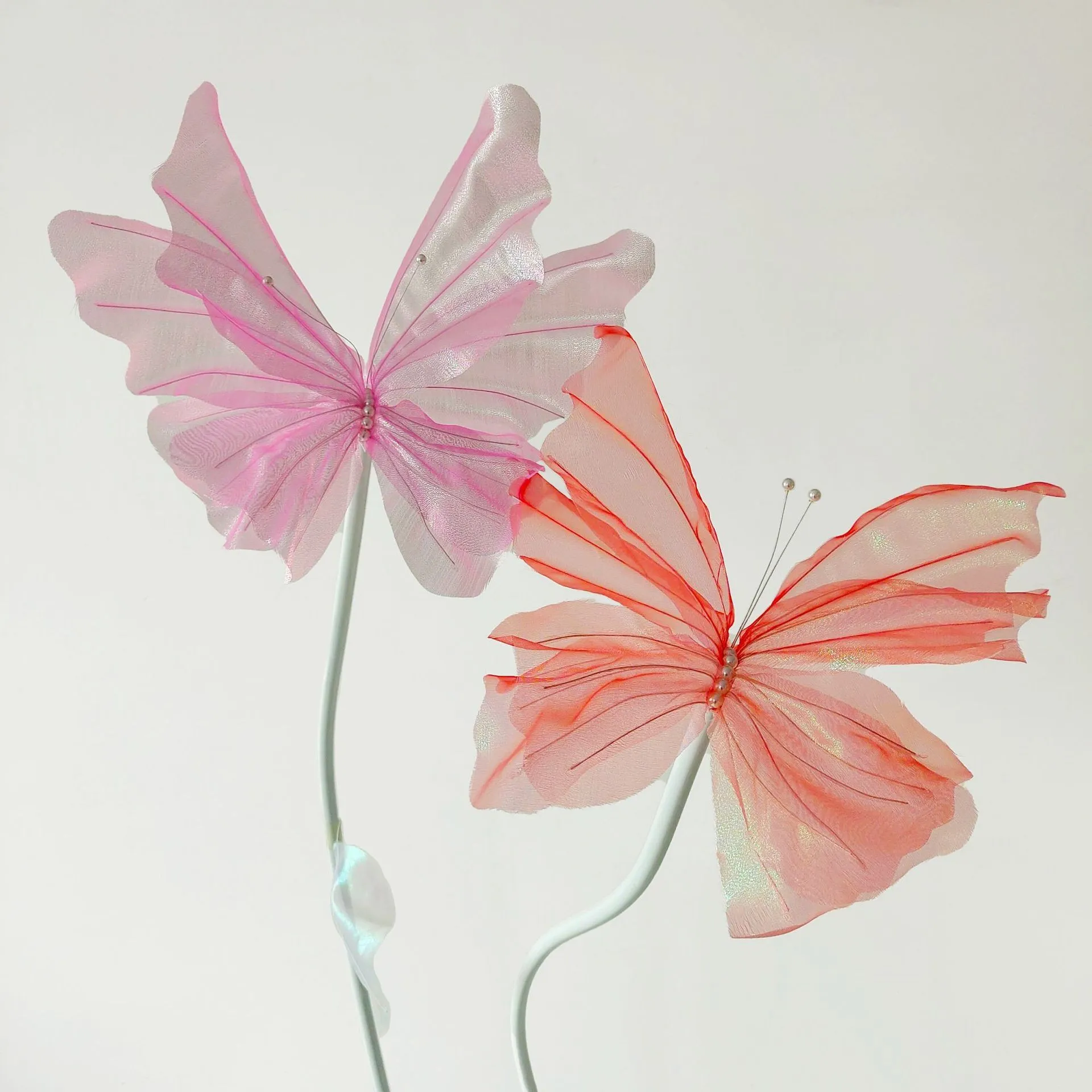 Party Decoration Artificial butterfly Hand-made flower silk screen flower photography props