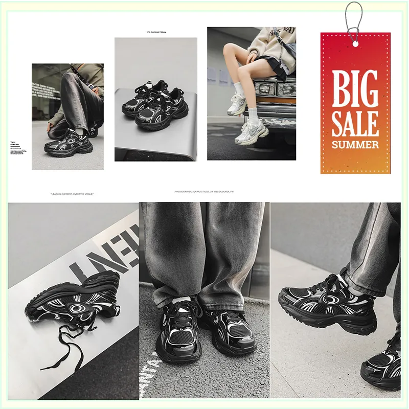 Scarpe da tavolo sportive da donna estive Designer Moda di alta qualità Colore misto Suola spessa Sport all'aria aperta Scarpe rinforzate resistenti all'usura GAI